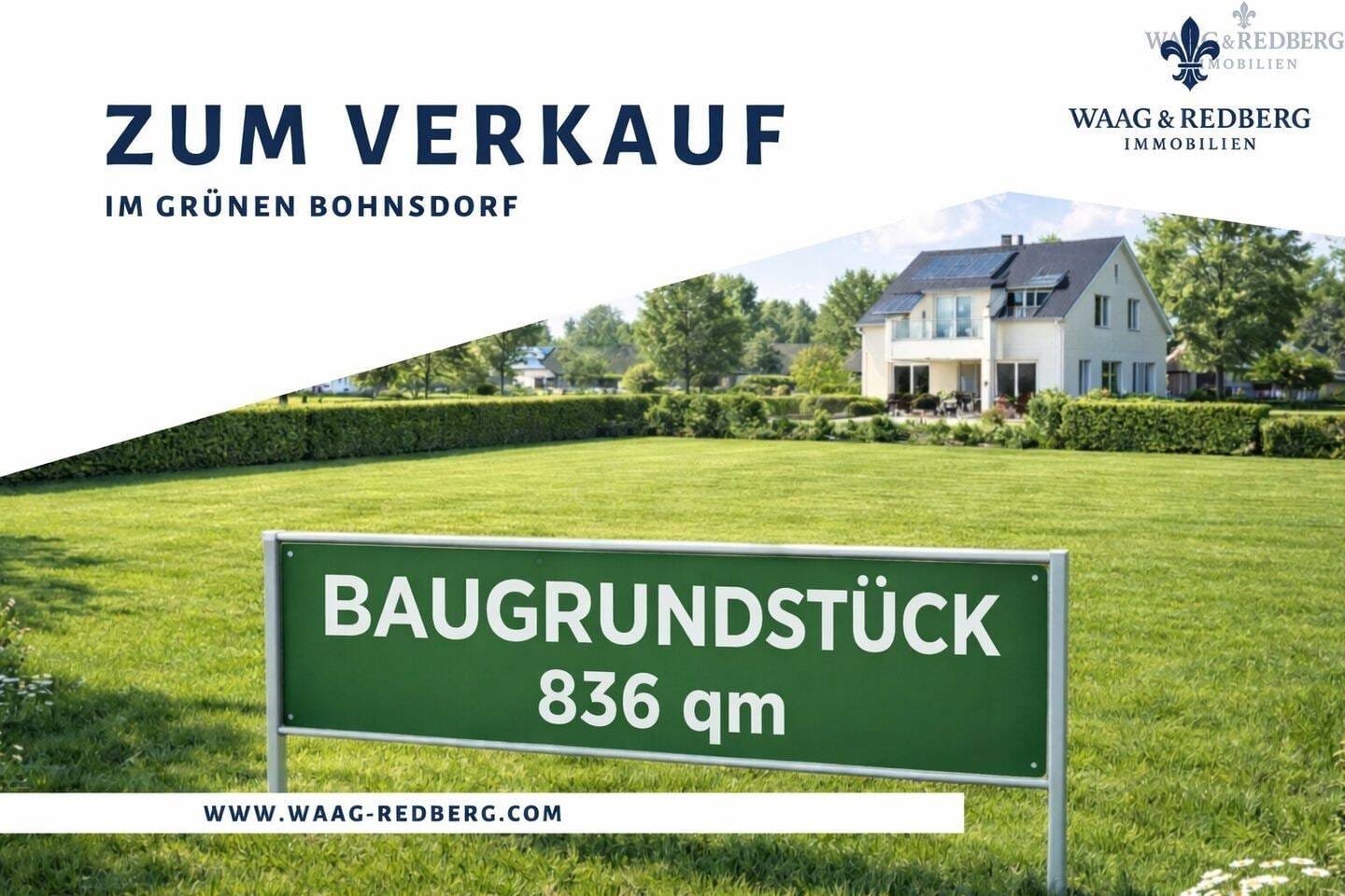 Immobilie in Berlin - Eines der Letzten: Baugrundstück im grünen Bohnsdorf - 836 m² mit Pool und viel Natur - Bild 0