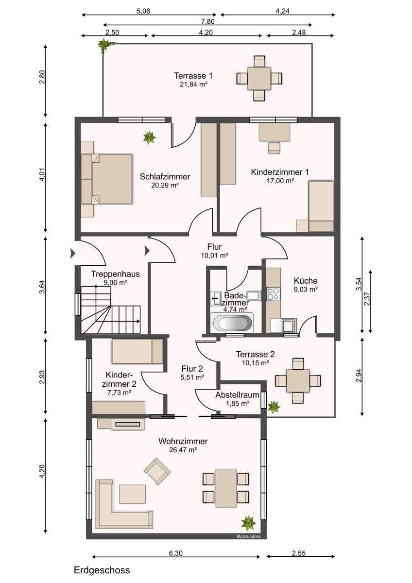 Immobilie in Barnstorf - Ideal für Kapitalanleger! Vollvermietetes 3-Familienhaus in zentrumsnaher Lage von Barnstorf. - Bild 4