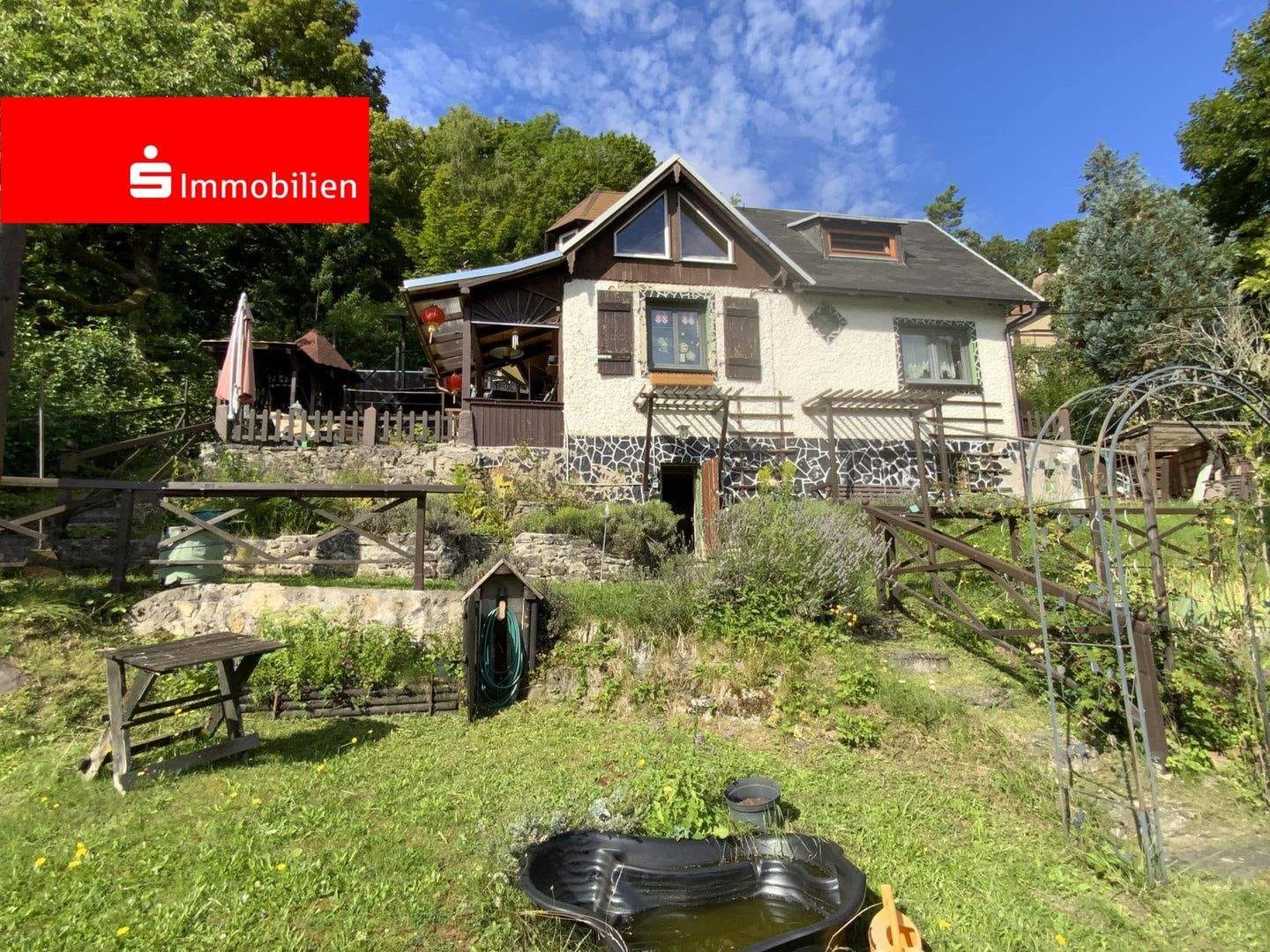 Immobilie in Rudolstadt - Massives Gartenhaus mit ganzjähriger Nutzungsmöglichkeit! - Bild 0