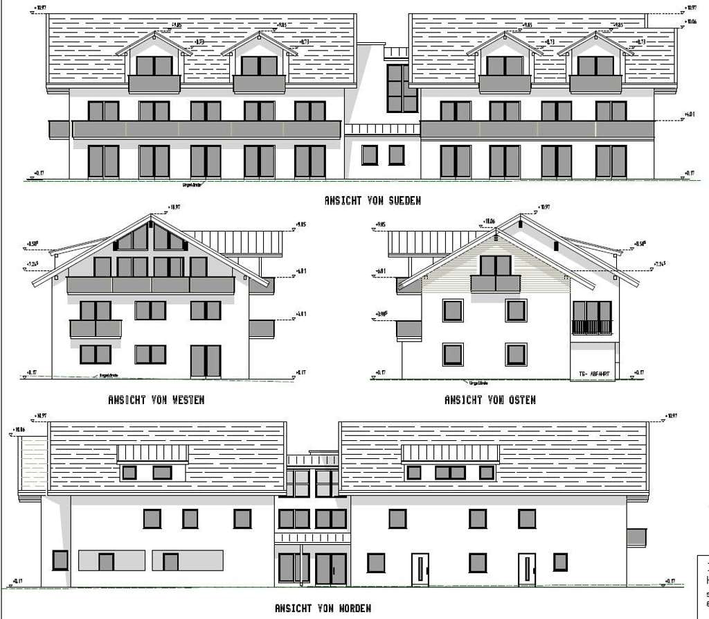 Immobilie in Pfronten - Nr. 10 Etagenwohnung mit Balkon und Ferienwohnung Genehmigung  KFW 40 Standard förderfähig - Bild 0