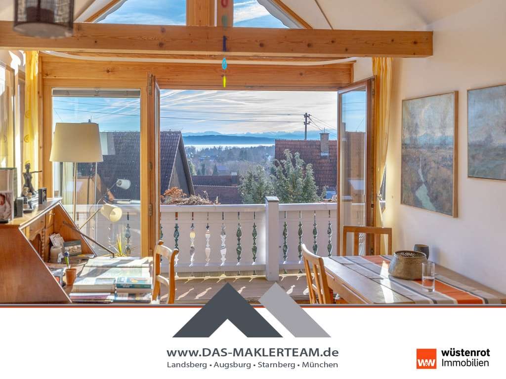 Immobilie in Schondorf am Ammersee - Wohnen über dem See – Charmante Maisonettewohnung mit Alpenpanorama - Bild 1