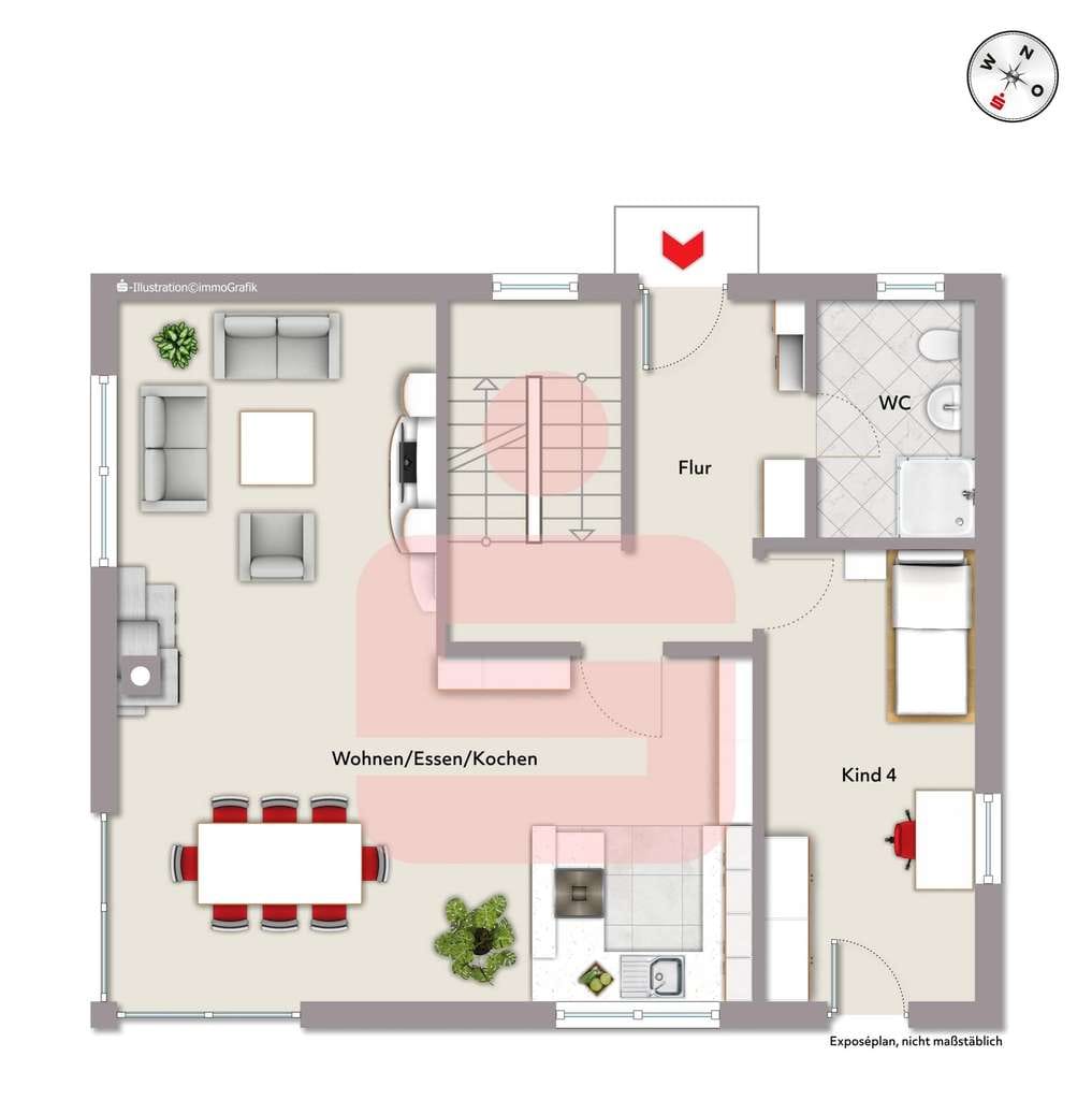 Immobilie in Lamerdingen - Modernes Einfamilienhaus in Holzrahmenbauweise - energieeffizient, großzügig und familiengerecht - Bild 1