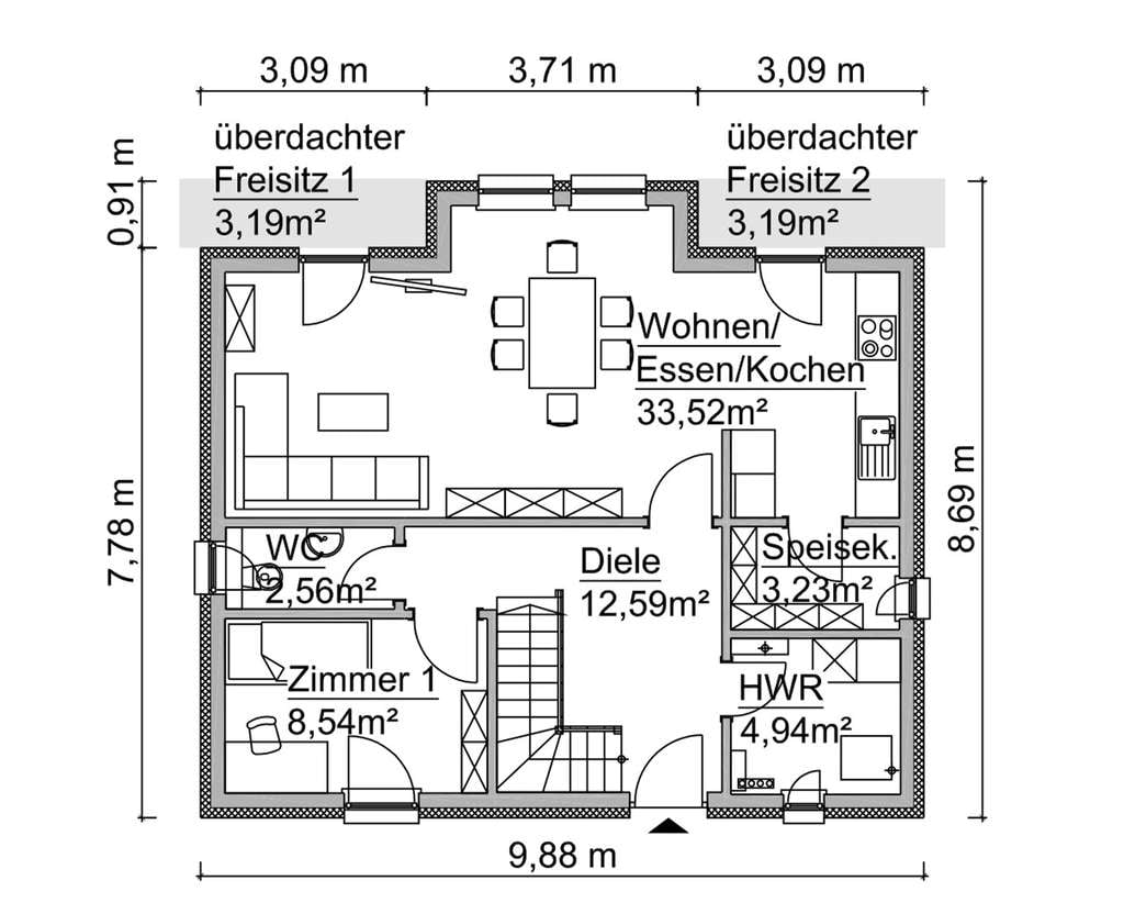 Immobilie in Potsdam - Wohnen im Grünen aber Stadtnah mit Scan Haus. - Bild 1