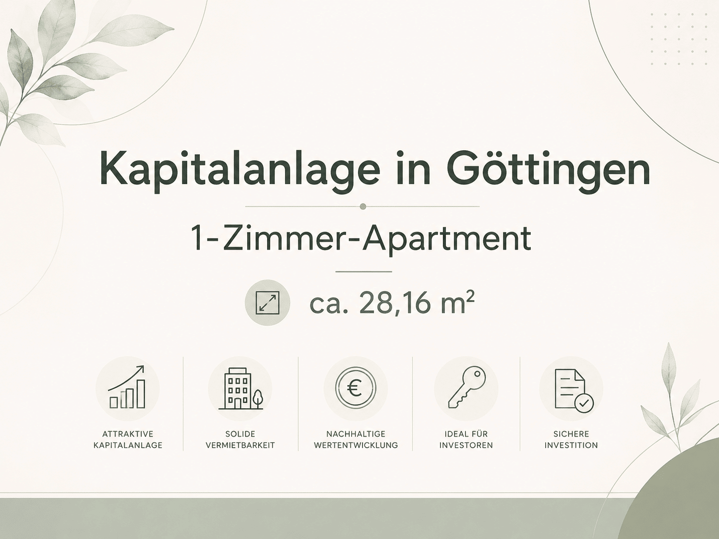 Immobilie in Göttingen - 1-Zimmer-Apartment in Göttingen - Kapitalanlage mit Mietsteigerungspotenzial - Bild 0