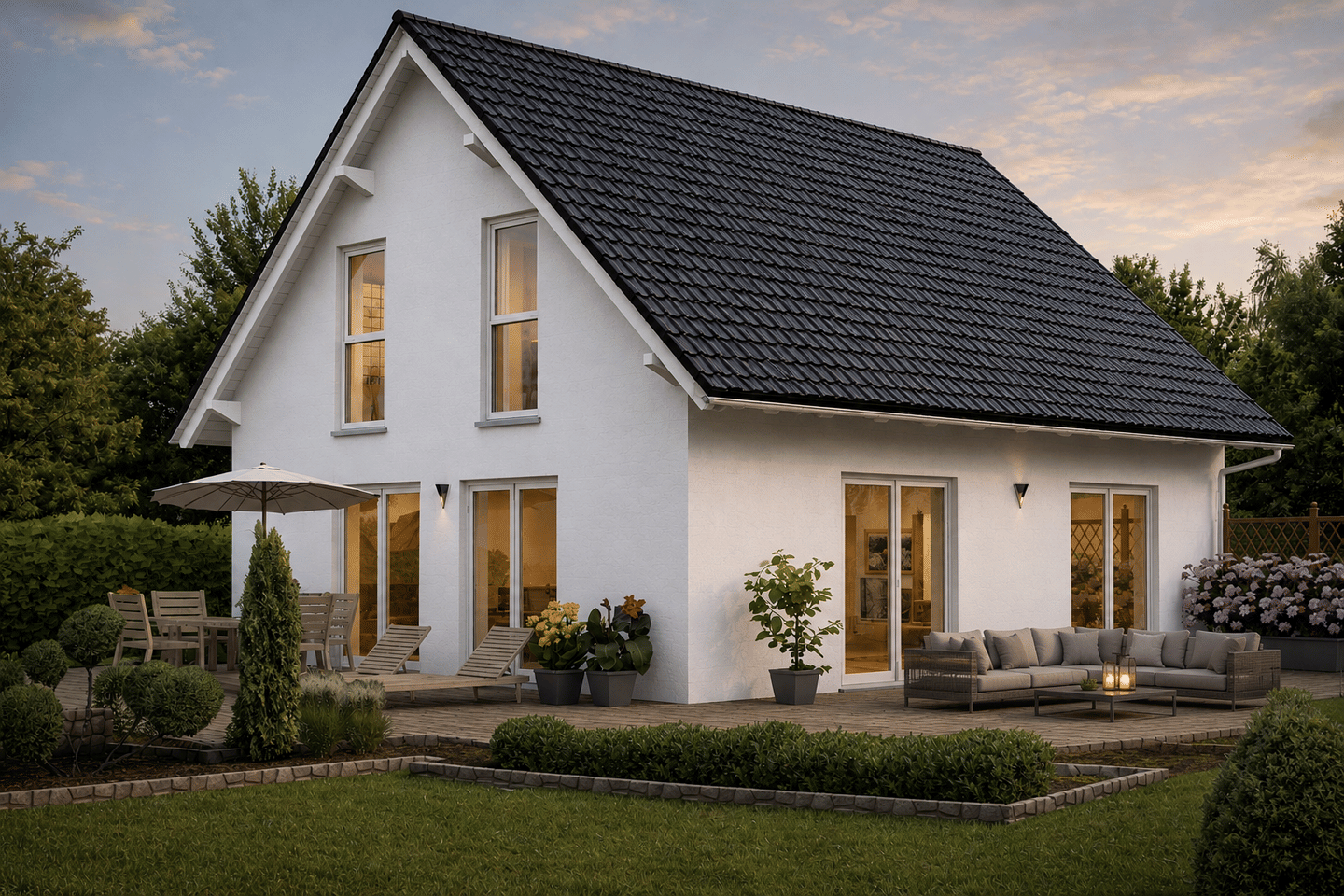Immobilie in Bad Zwischenahn - Einfamilienhaus in bezugsfertiger Ausführung, Neubau KFW-55 - Bild 0