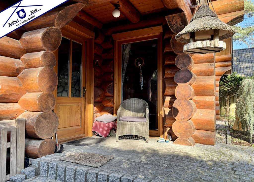 Immobilie in Ottersberg - Ein Zuhause mit Urlaubsgefühl: Kanadisches Naturstammhaus auf idyllischem Pachtgrundstück - Bild 3