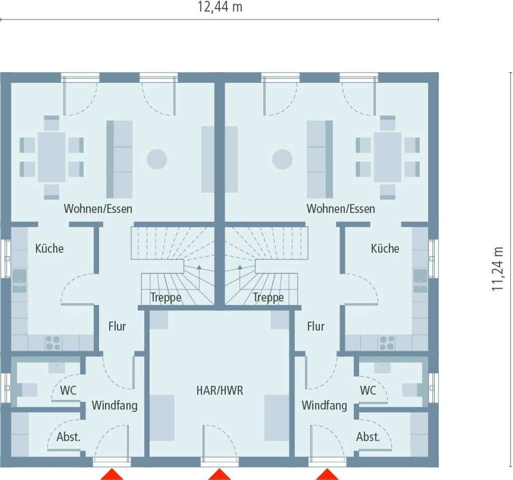 Immobilie in Rehfelde - Ihr Haus für 2 Familien ! Nur 369.900,-EUR je Familie/Haushälfte/Grundstücksanteil ! - Bild 2
