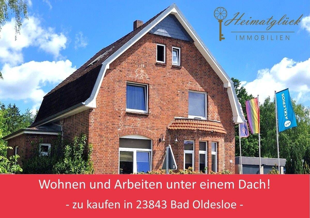 Immobilie in Bad Oldesloe - Wohnen und Arbeiten unter einem Dach! - zu kaufen in 23843 Bad Oldesloe - - Bild 0
