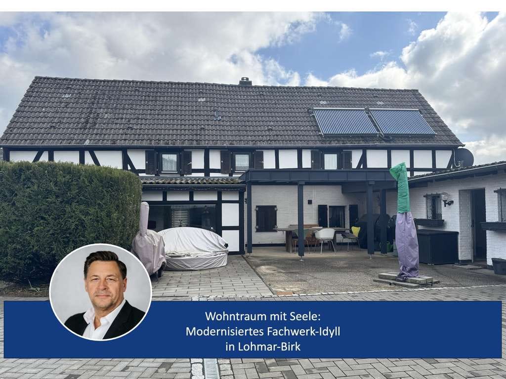 Immobilie in Lohmar - Wohntraum mit Seele: Modernisiertes Fachwerk-Idyll in Lohmar-Birk - Bild 0