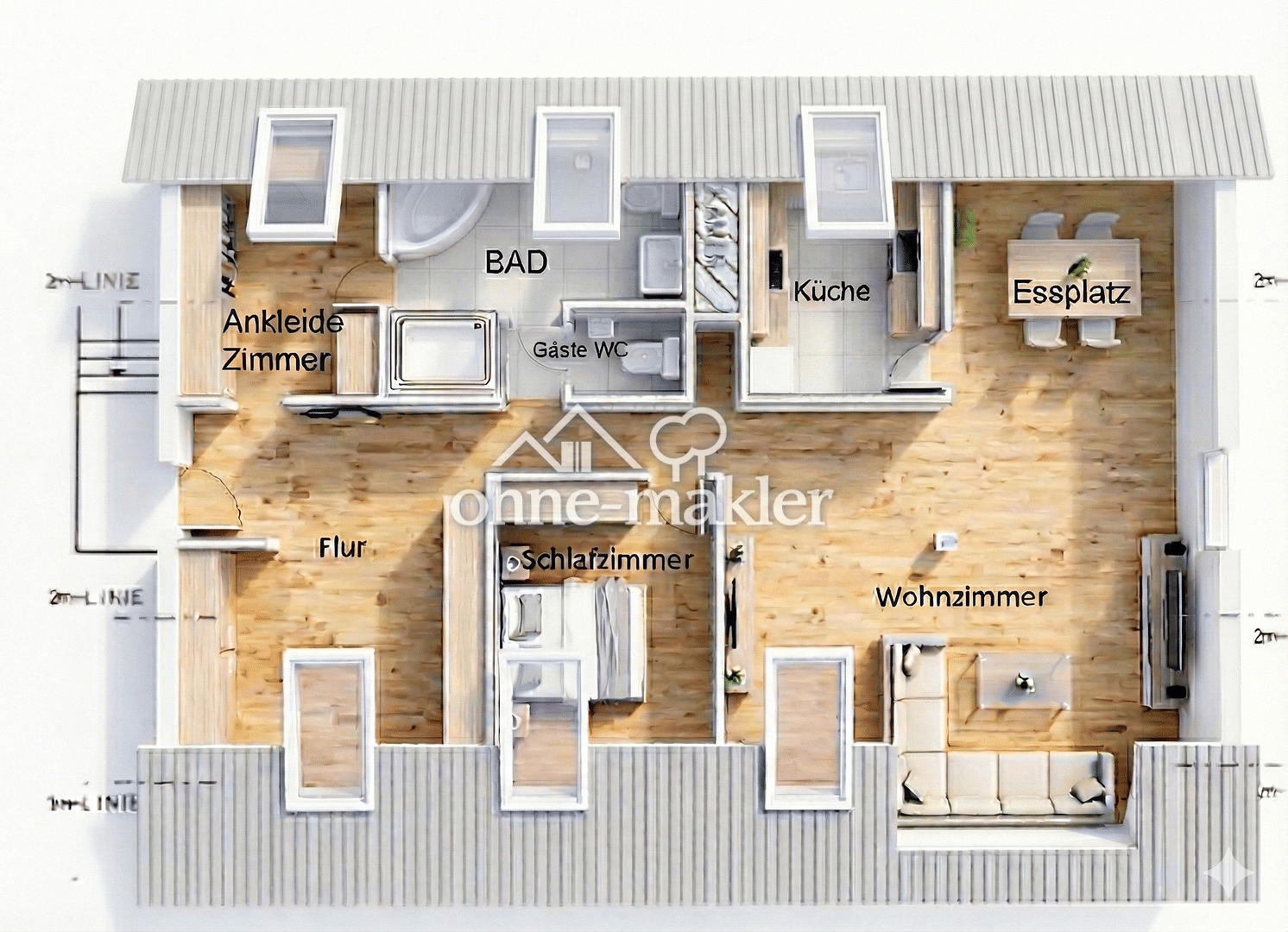 Immobilie in Gorxheimertal - Höhenlage - Wohnung mit Aussicht - Bild 2