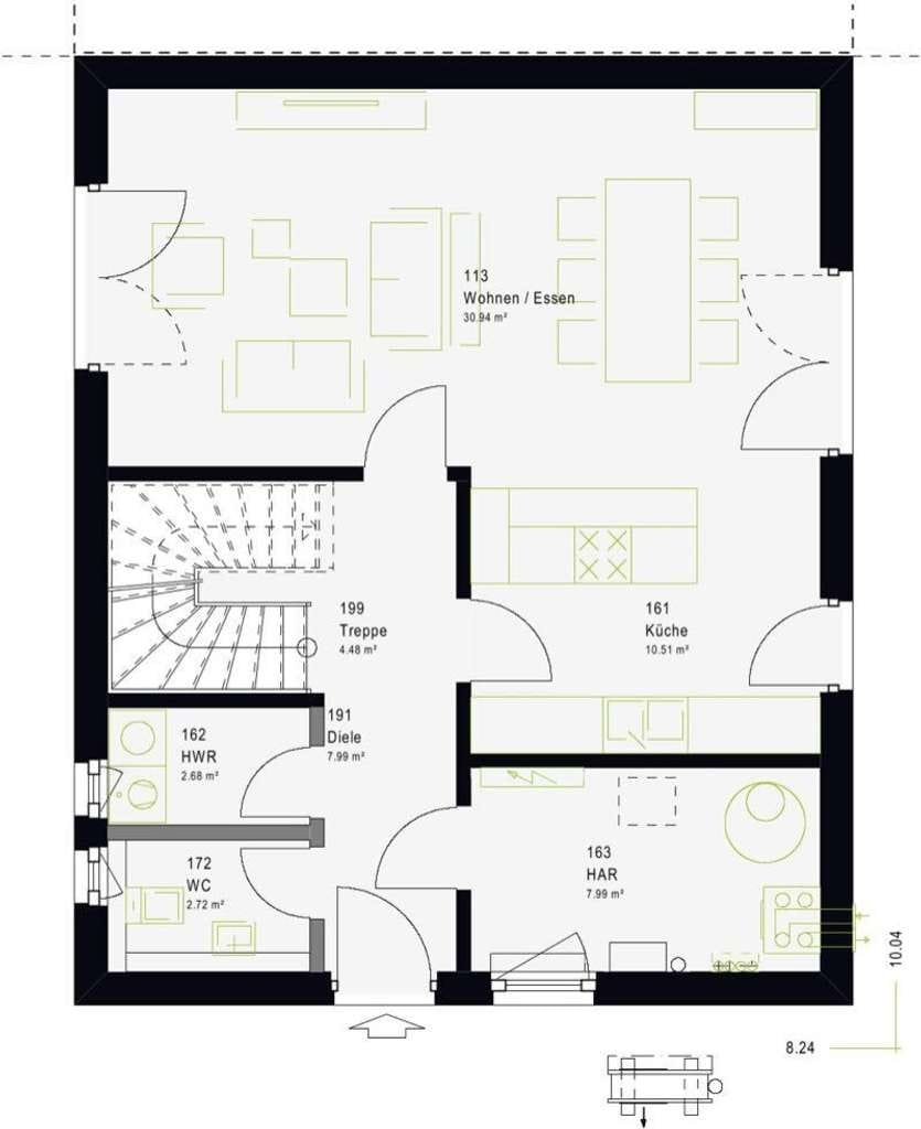 Immobilie in Oberaudorf - Doppelhaus-Stadtvilla für modernes Leben und Wohnen in der Stadt - Bild 4
