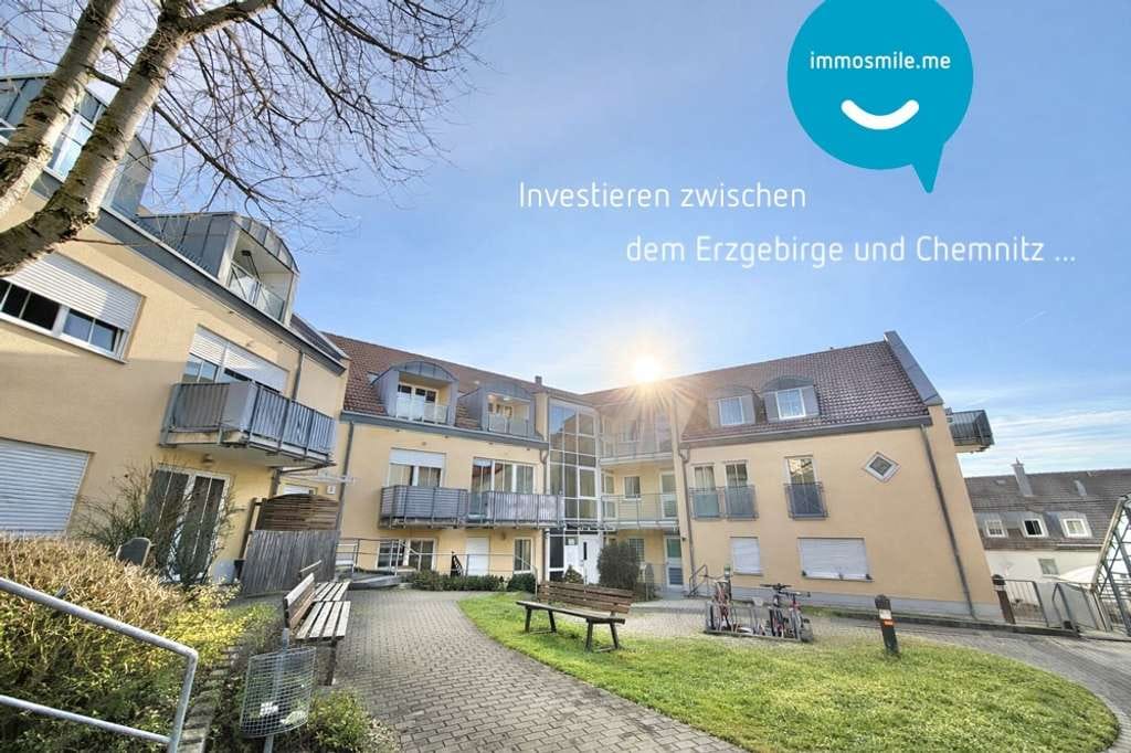 Immobilie in Burkhardtsdorf - Eigentumswohnung • Burkhardtsdorf • bei Chemnitz • 2 Zimmer • vermietet • jetzt kaufen! - Bild 0