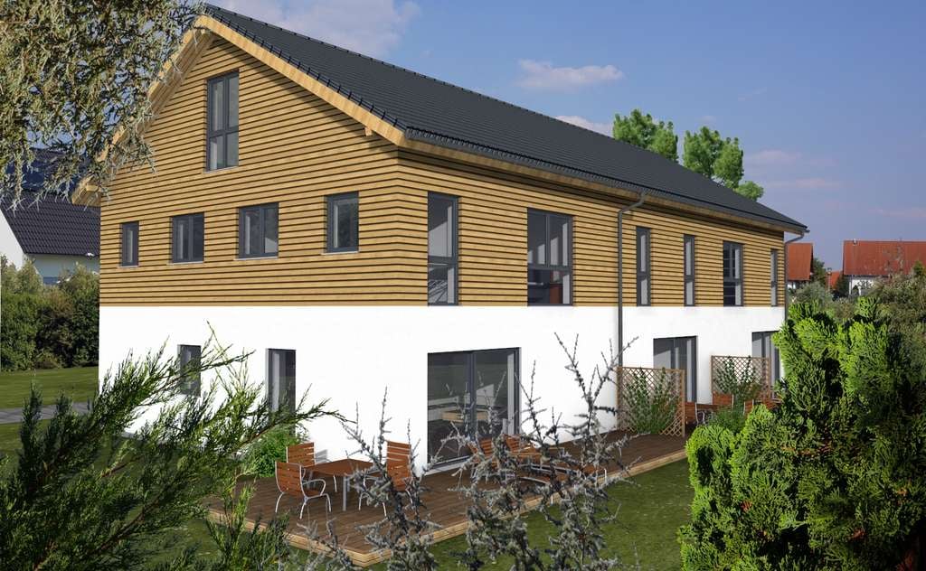 Immobilie in Fahrenzhausen - Null-Energie-Kosten-Reihenendhaus mit Grundstück - Bild 0