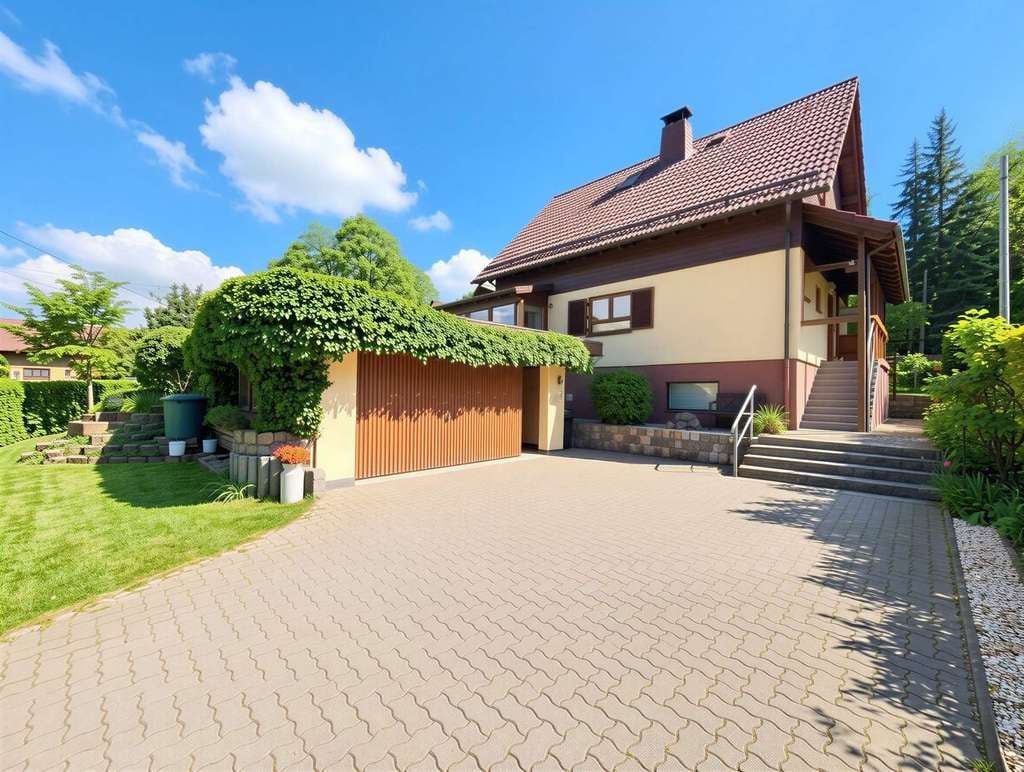 Immobilie in Weischlitz - Sonniges & gepflegtes Einfamilienhaus mit Wintergarten, Sauna und großem Garten in Reuth - Bild 0