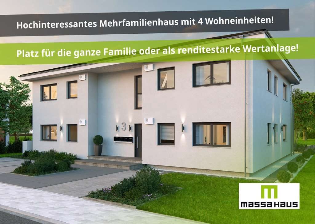 Immobilie in Niddatal - 🚧🏠 Neubau Mehrparteienhaus mit 4 WE 🏗️ Platz für die ganze Familie oder Anlageobjekt! - Bild 0