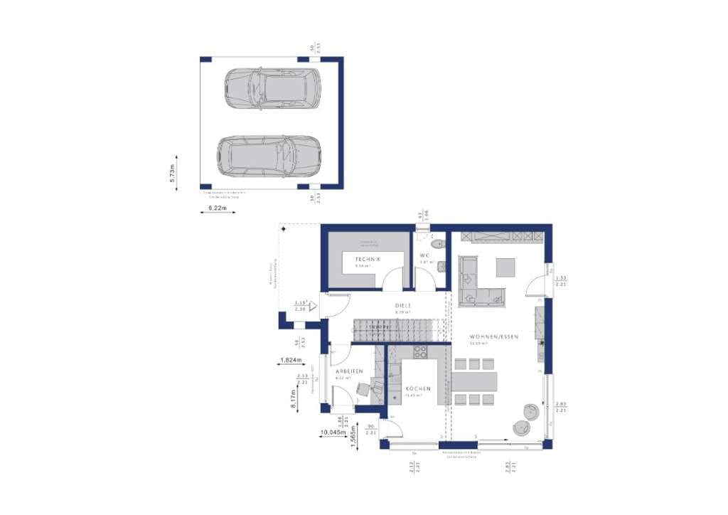 Immobilie in Stadecken-Elsheim - Ein HINKUCKER!! Exklusiver Neubau mit vielen modernen Akzenten inkl. Baugrundstück und Bien Zenker B - Bild 3