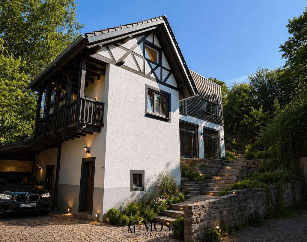 Immobilie in Kenzingen - Exklusiv saniertes Fachwerkhaus, 6,5 Zi., 223m², Dachterrasse, Fernblick, Vielseitig & großer Garten - Bild 0