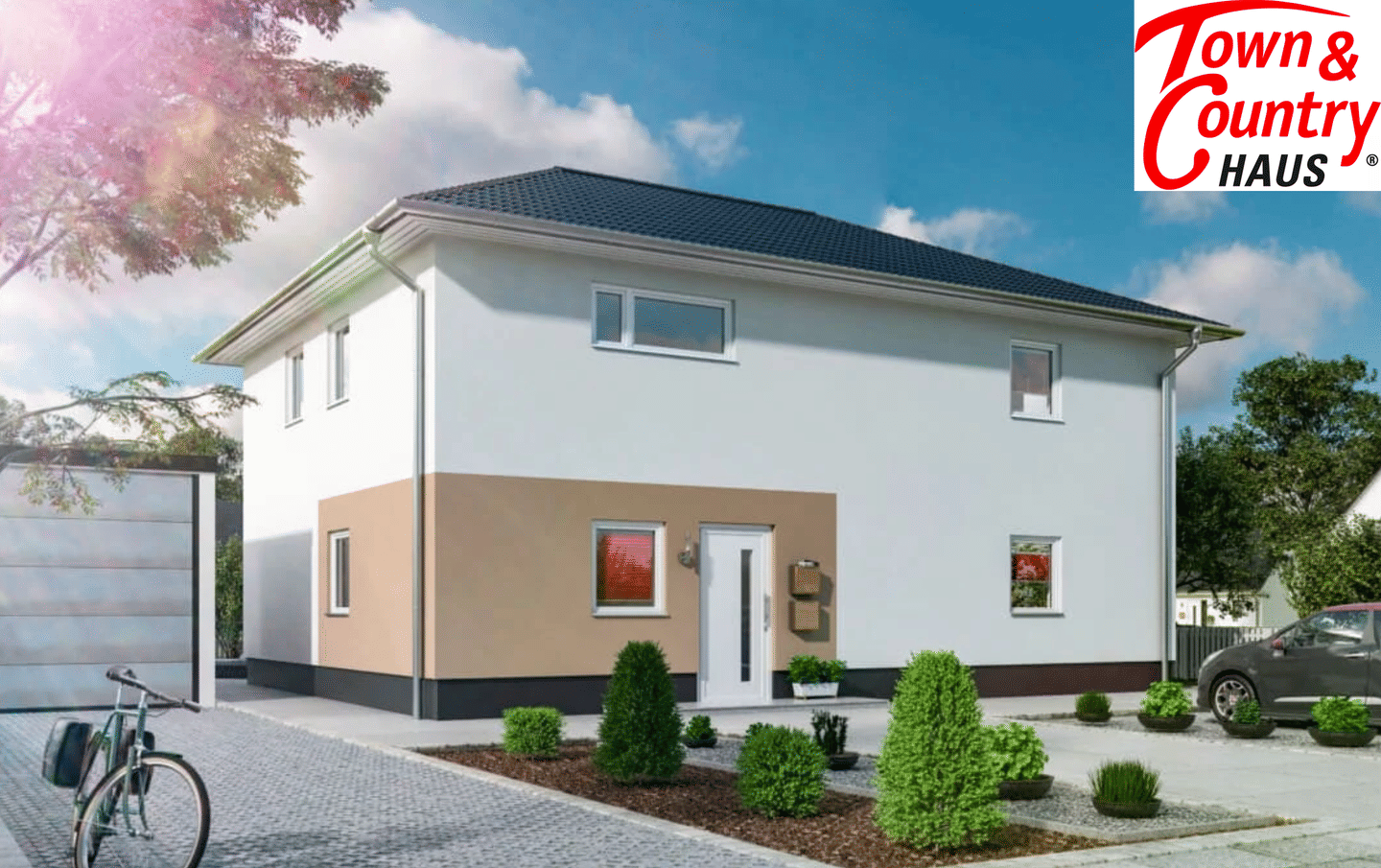 Immobilie in Stegaurach - Town & Country Flair 180 Duo – ca. 186,63 m² Netto-Raumfläche | modernes Familienkonzept (5km nach Bamberg) - Bild 2