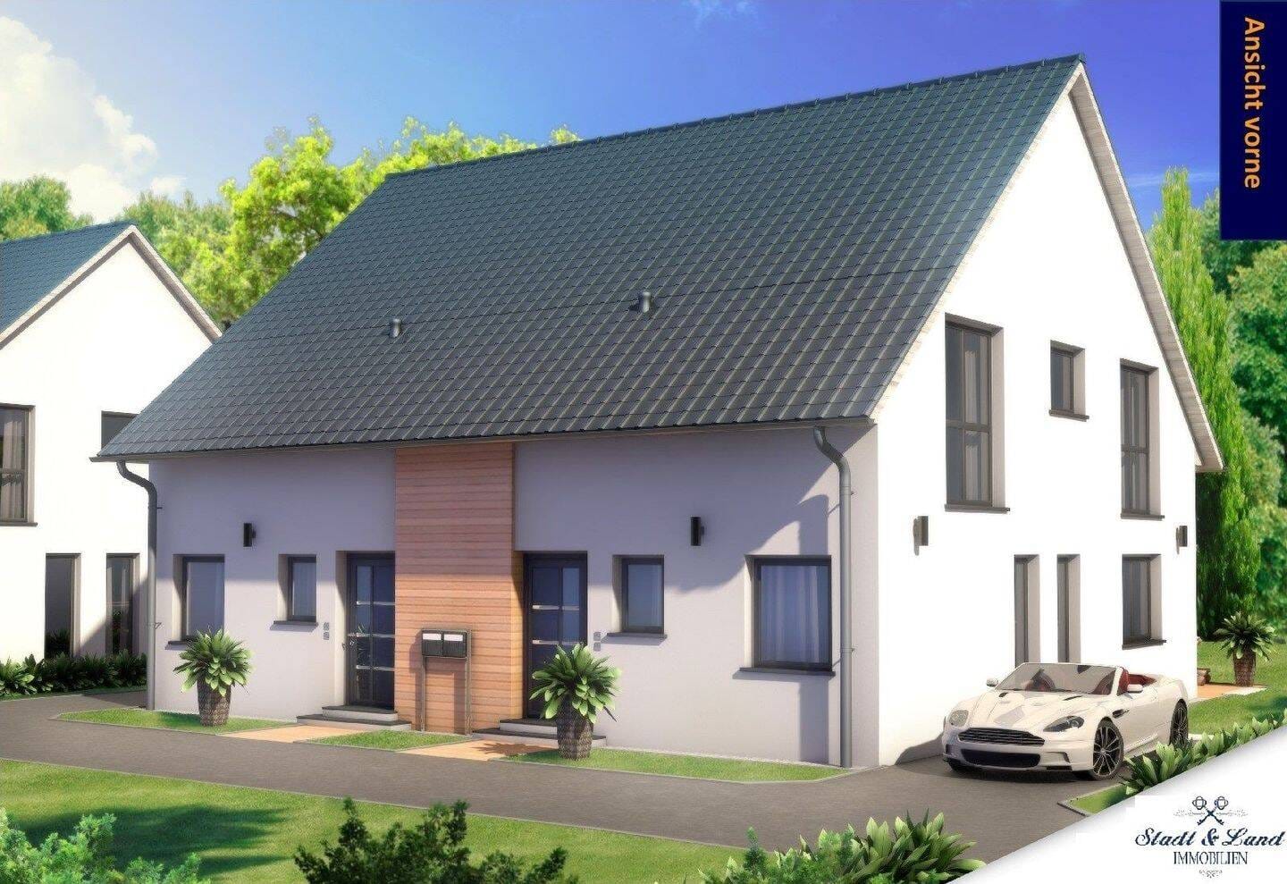 Immobilie in Mielkendorf - Großzügiges modernes Wohnen in eleganten Neubau-Doppelhaushälften - Bild 1