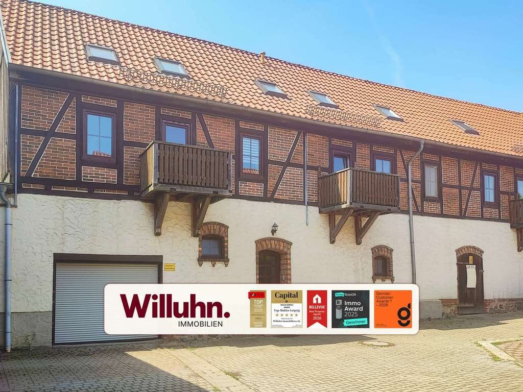 Immobilie in Harzgerode - Historisches Erbe trifft Moderne - ritterlicher Freihof mit Wohneinheiten, Gewerbe und Photovoltaik - Bild 0