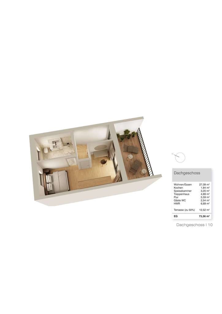 Immobilie in Pommersfelden - Provisionsfreie Neubau-Reihenhäuser mit Garten und Dachterrasse - Bild 4