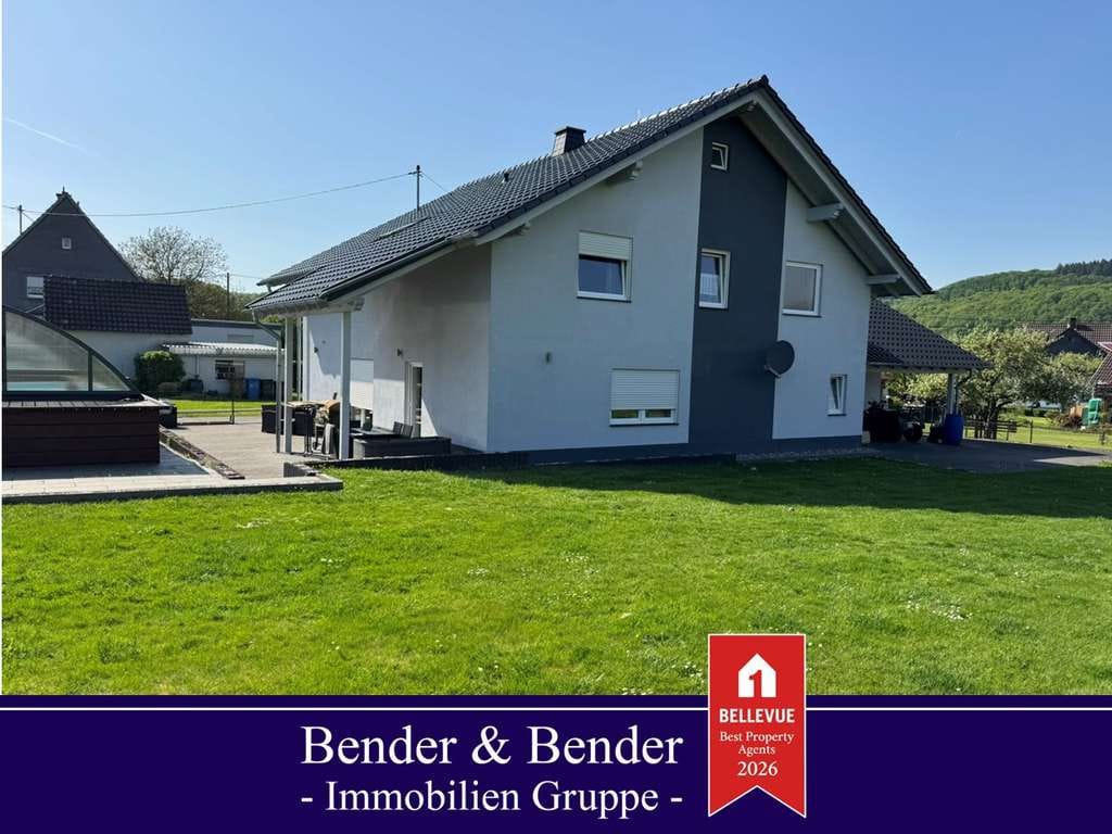 Immobilie in Bitzen - Modernes Einfamilienhaus mit stilvollem Garten, Pool & eigenem Friseursalon in ruhiger Lage nahe Ham - Bild 0