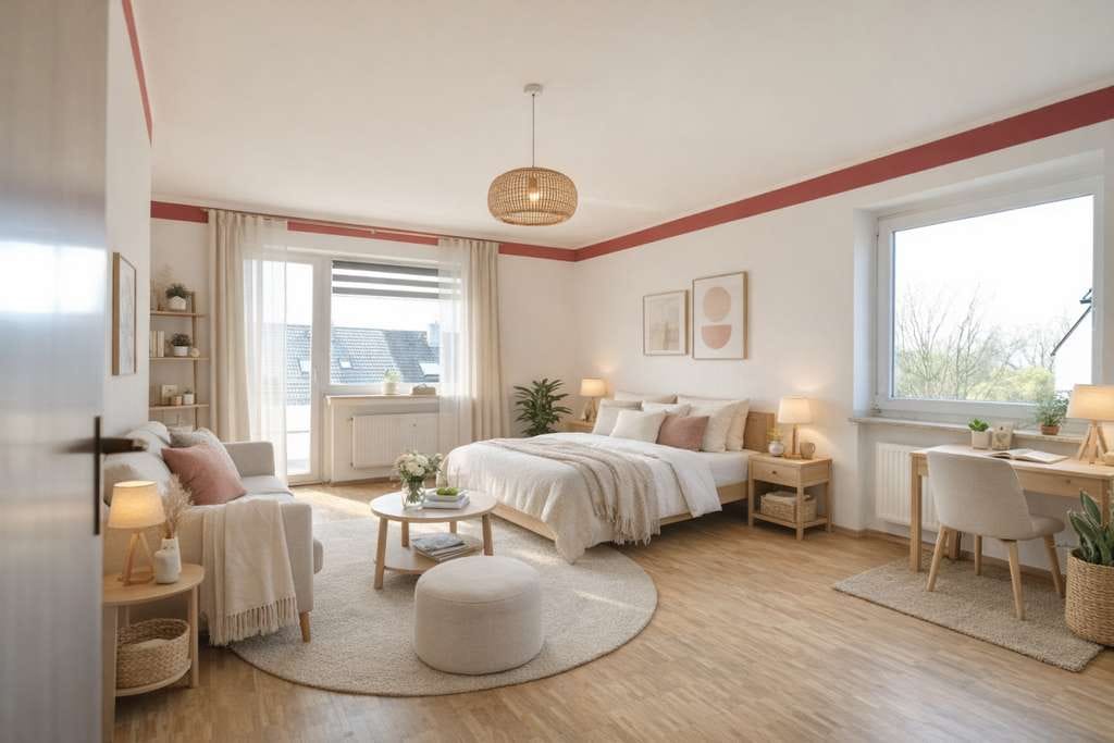 Immobilie in Neuss - Charmantes 1-Zimmer-Apartment mit Balkon in gepflegtem Mehrfamilienhaus - Bild 3