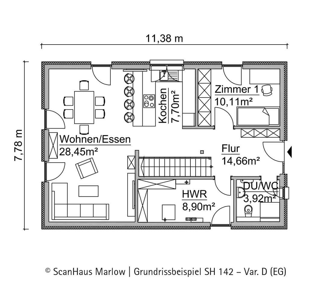 Immobilie in Mellrichstadt - Sparen Sie mit unserem Jubiläumshaus SH 142 D - Einfamilienhaus - Bild 2