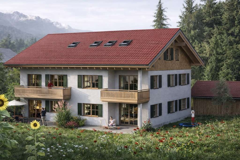 Immobilie in Riegsee - 2-Zimmer-Wohnung in Eschenlohe mit Terrasse und Gartennutzung - Bild 2
