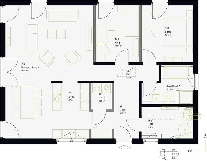 Immobilie in Essen/Oldenburg - Praktisches Bungalow - altersgerecht und ebenerdig - Bild 2