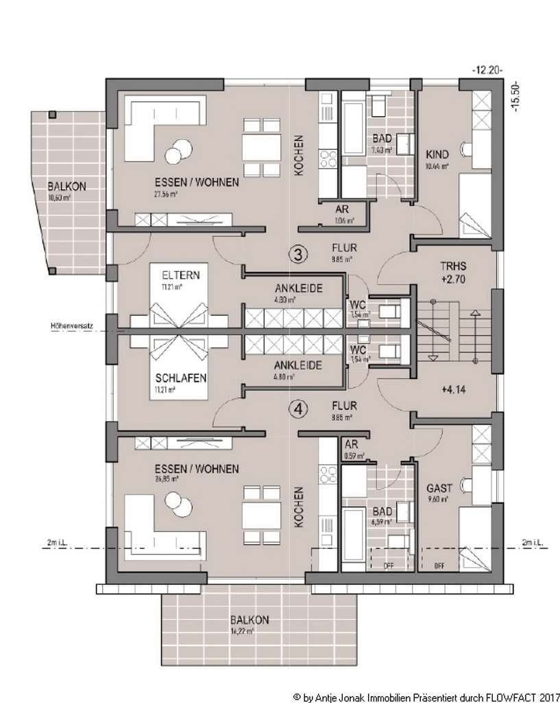 Immobilie in Weilheim an der Teck - Moderne 3,5 und 4,5 Zimmer-Wohnung mit sonnigem Balkon oder Terrasse in Weilheim/Teck - Bild 4