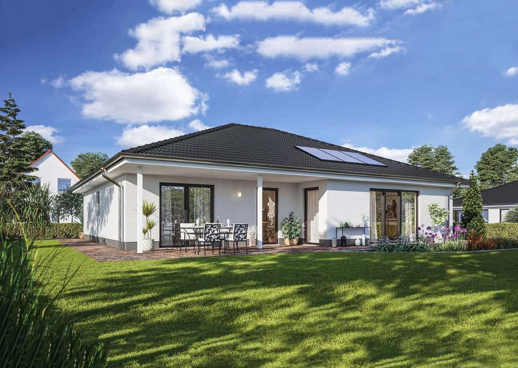 Immobilie in Schmitshausen - Winkelbungalow 128, Preis inkl. Grundstück, massiv gebaut - Bild 0
