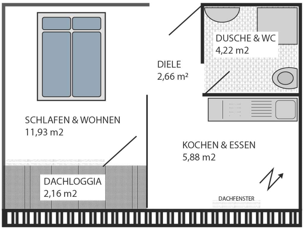 Immobilie in Bad Peterstal-Griesbach - Charmante Dachgeschosswohnung mit Panorama-Dachterrasse im Schwarzwald - Bild 1