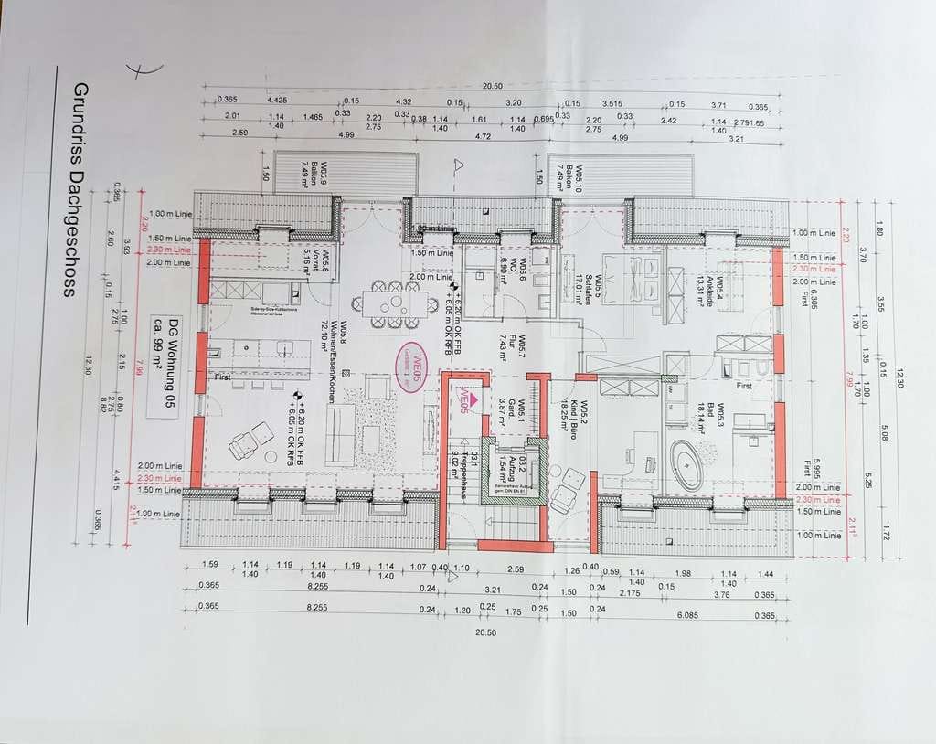 Immobilie in Edesheim - Exklusive  170 qm große , loftähnliche Dachgeschosswohnung in Top- Lage! - Bild 3