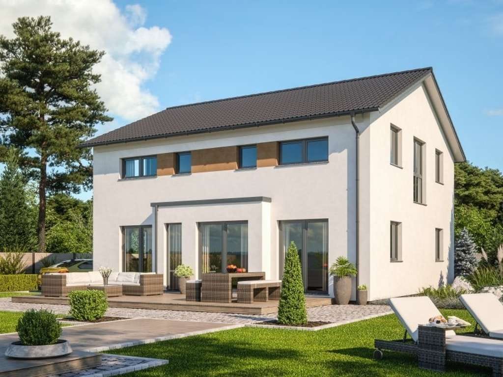 Immobilie in Peiting - Bezugsfertiges, attraktives EFH + Wohnkeller (CLOU 169) (wie Abb.) incl. Grundstück zzgl. NK - Bild 0