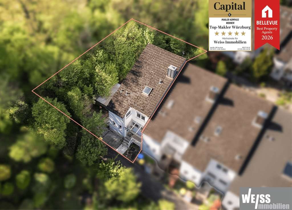 Immobilie in Veitshöchheim - Idylle Pur! Reihenendhaus mit großzügiger Wohn-/Nutzfläche und großem Garten - Bild 0
