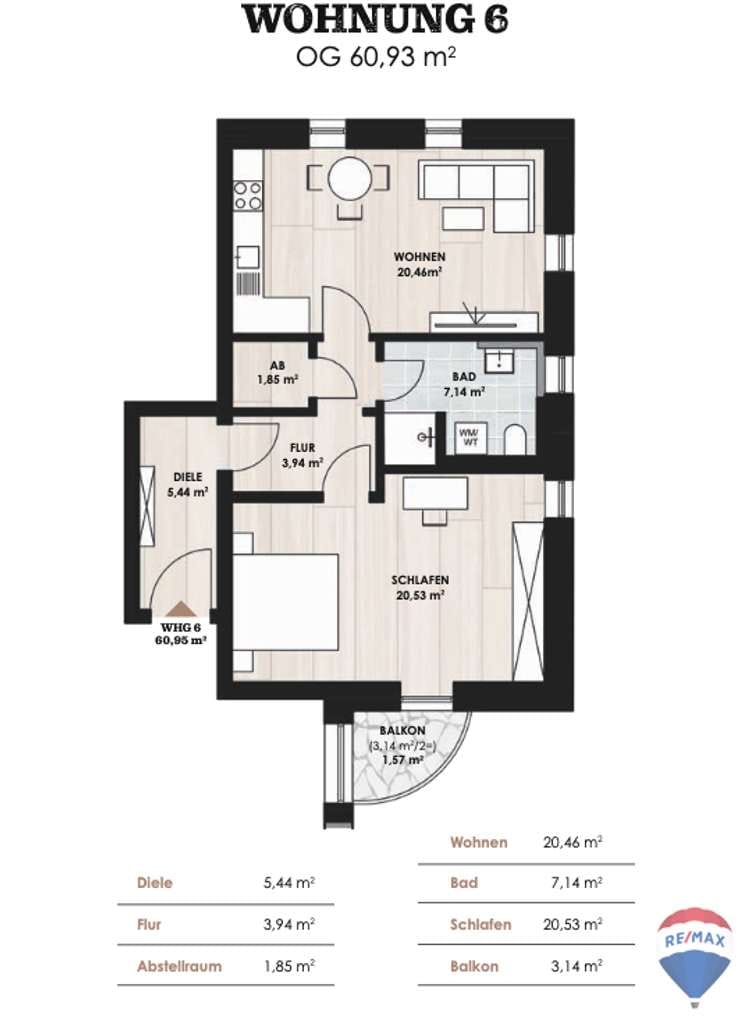 Immobilie in Mistelbach - Kapitalanleger aufgepasst!
charmante 2-Zimmer Wohnung in Mistelbach - Bild 0