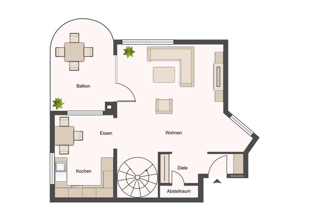Immobilie in Gerlingen - 3,5-Zimmer-Maisonettewohnung mit Blick ins Grüne – vermietet & entwicklungsfähig - Bild 1