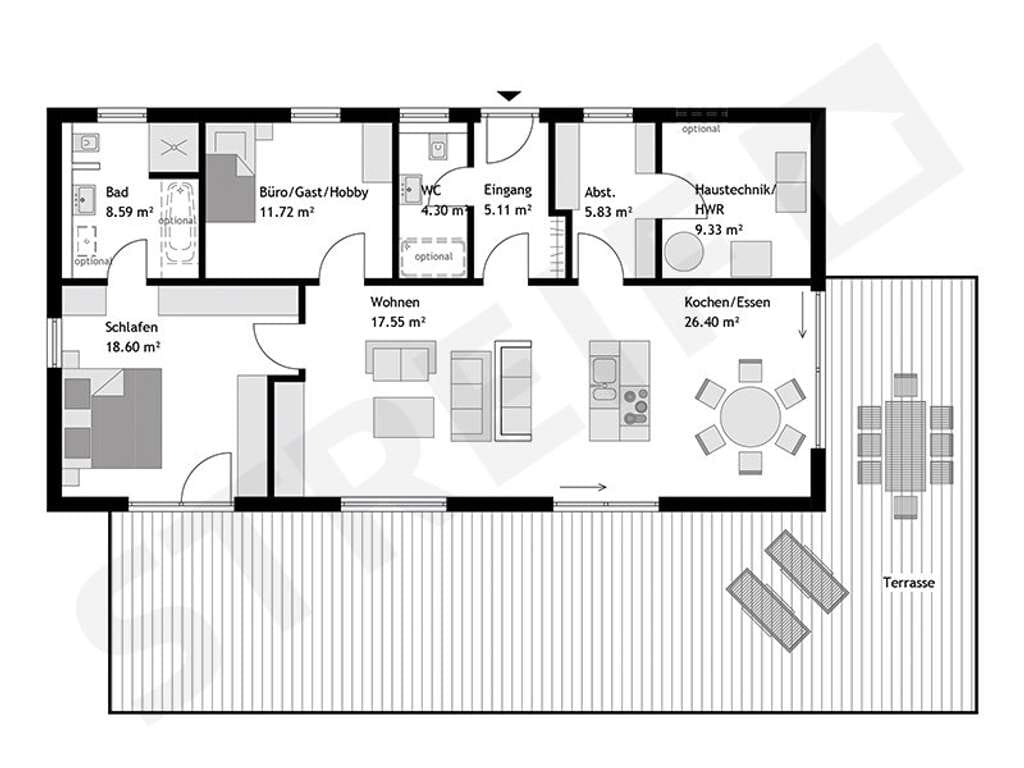 Immobilie in Ferschweiler - STREIF Haus Bungalow zum Selbstausbau (KFW40 Ready) - Bild 2