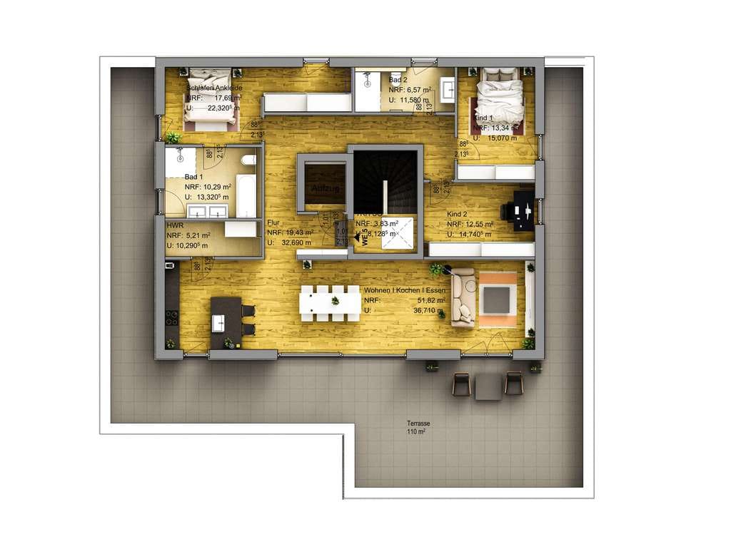 Immobilie in Weißenthurm - 4-Zimmer-Penthousewohnung im 2.OG mit Terrasse, PV-Anlage und Wärmepumpe in Weißenthurm I Wohnung 5 - Bild 4