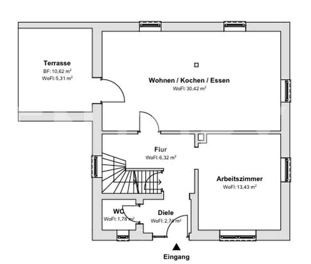 Immobilie in Hebertsfelden - Haus statt Wohnung: Ruhe und Idylle fußläufig zur Rott mit Blick ins Grüne und Bauplatz inklusive! - Bild 1
