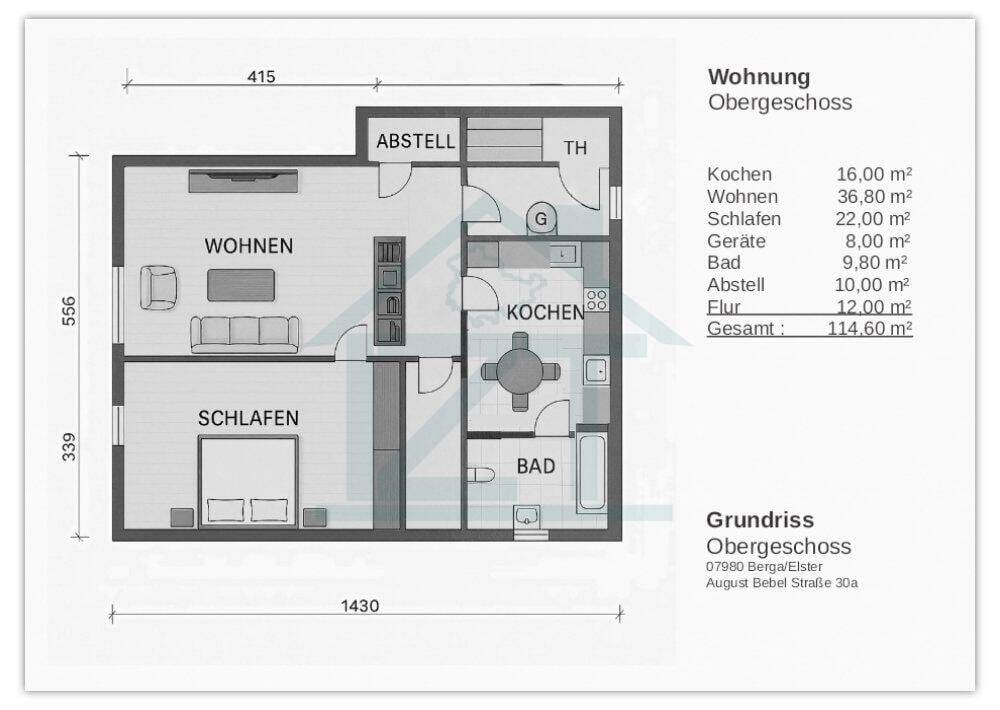 Immobilie in Berga/Elster - Wohnhaus mit Einliegerwohnung und Werkstatt, inkl. Nebengebäude, inkl. 698 m² Grundstück in Berga - Bild 4