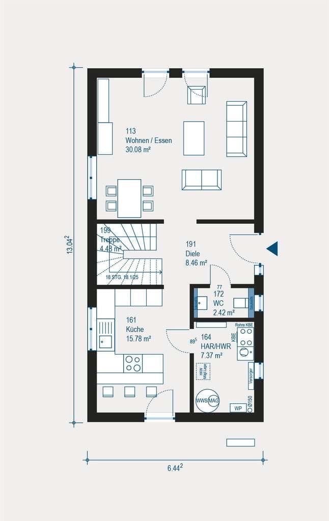 Immobilie in Neuendettelsau - Ihr individuelles Stadthaus in Neuendettelsau - Flexibel geplant, persönlich gestaltet, zukunftssich - Bild 1