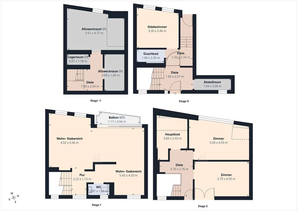 Immobilie in Nieder-Olm - Eigenes Haus statt Wohnung! KfW-40+ Stadthaus mit 114 m²  in zentraler Lage von Nieder-Olm - Bild 1