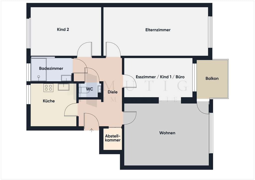 Immobilie in Schönaich - Wohnglück: Attraktive 4-Zimmer-Wohnung mit Balkon & EBK in Schönaich - Bild 1