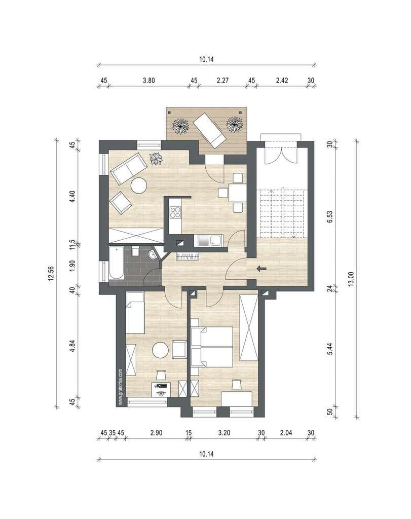 Immobilie in Böhlen - * 3-Raumwohnung bei Markkleeberg mit Balkon und großem Garten * - Bild 3
