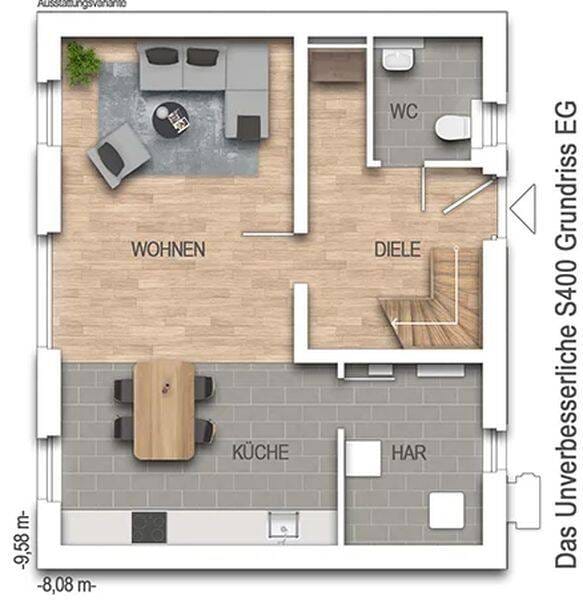 Immobilie in Ursberg - Grundstückskauf und Neubau 4-Zimmer-Massivhaus - Bild 3