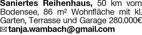 Immobilie in Lindau (Bodensee) - Saniertes Reihenhaus - Bild 1