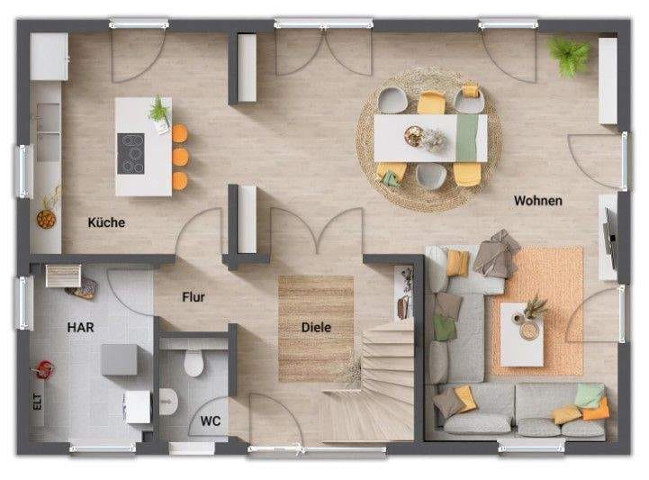 Immobilie in Hummeltal - MODERNES LANDHAUS mit familienfreundlichem Grundstück und schon alles dabei. Massiv gebaut. 158 m². Individuelle Planung. - Bild 2