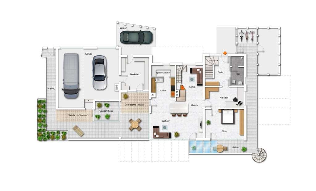 Immobilie in Feucht - Exklusiv. Privat. Naturverbunden Ihre Villa mit Waldflair & Wasserlauf - Bild 1